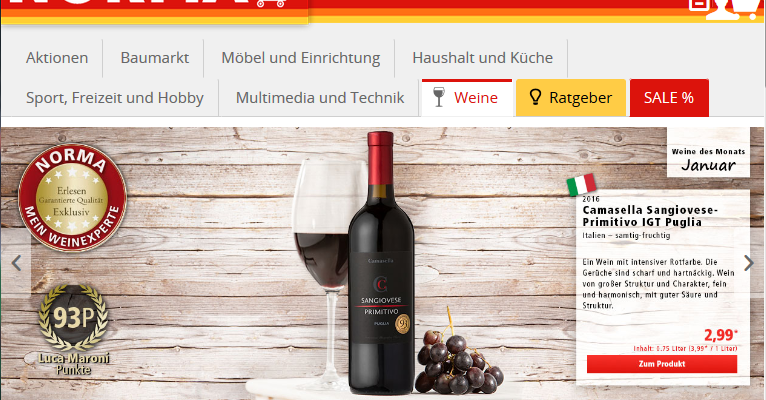Shopping - Ratgeber norma24-weine-766x400 Die 5 besten Rotwein Sorten bei Norma24 kaufen  